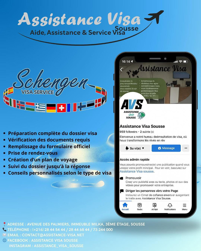 Assistance Visa Sousse : Aide, Assistance & Services Visa